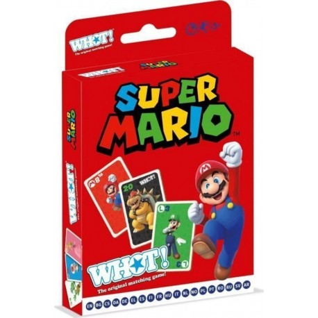 NC Whot! Super Mario Jeu De Cartes - Jeu De Cartes Aux Couleurs De Super Mario Pour Toute La Famille