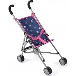 NC Mini-buggy Roma Papillons Rose Bleu Pour Poupée