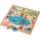 NC Puzzle En Bois La Savane (49 Pieces) Jeu Montessori