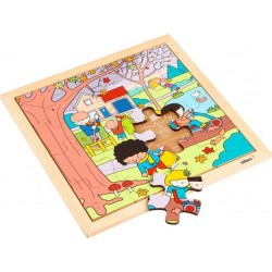 NC Puzzle En Bois Seasons Puzzles Automne Jeu Montessori