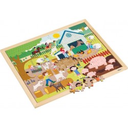 NC Puzzle En Bois Puzzle Together Au Zoo Pour Enfants Jeu Montessori