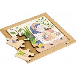 NC Puzzle En Bois Mon Sac À Provisions Plantes Intérieures Jeu Montessori