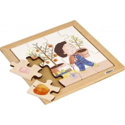 NC Puzzle En Bois Mon Sac À Provisions Le Jardin Jeu Montessori