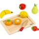 NC Jeu D'imitation Fruits En Bois Jeu Montessori