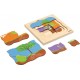 NC Puzzle En Bois La Vie De La Poire Jeu Montessori