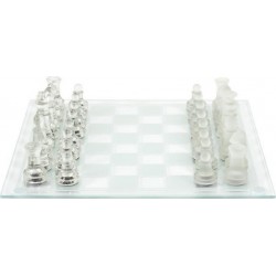 NC Jeu D'echecs verre 25cm Transparent