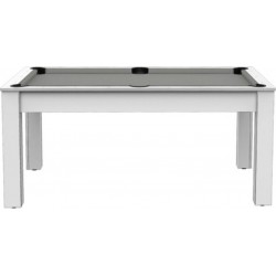 Table De Billard Convertible ohio 185cm Blanc & Gris