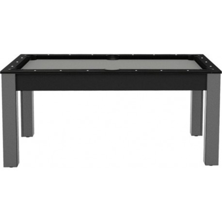 NC Table De Billard Convertible ohio 185cm Gris & Noir Grainé