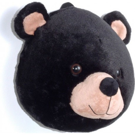 NC Trophée Mural Enfant tête D'ours 29cm Noir