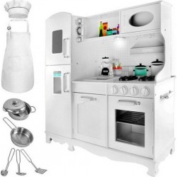 NC Cuisine Pour Enfant En Bois Xxl + Sons + Lumière + Accessoires 98x92,5x30cm