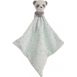 NC Doudou Baby Aigue Marine Ours Panda 25 X 25 Cm