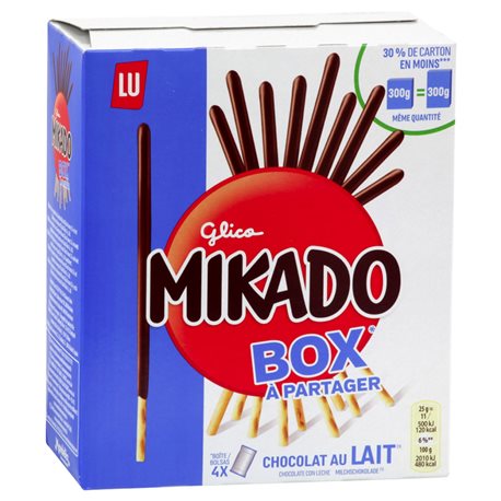 Mikado Box Chocolat Au Lait (lot de 10 x 3 paquets)