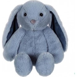 NC Peluche Lapin Trendy Bunny - Bleu, 28 Cm