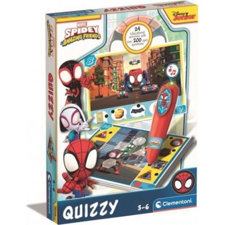 NC Quizzy Spidey Jeu Interactif Avec 200 Quizz + Un Stylo Électronique Dés 3 Ans