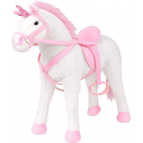 Jouet En Peluche Licorne Blanc Et Rose Xxl Vidaxl