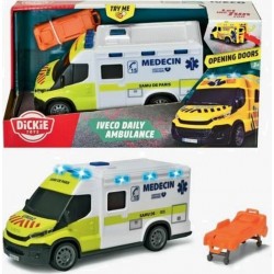 Ambulance Samu Dickie Iveco Daily Roue Libre Effets Sonores Et Lumineux