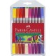 NC Faber-castell Pochette De 20 Feutres Double Pointes De Couleurs Assorties