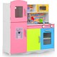 NC Cuisine En Jouet Pour Enfants Mdf 80x30x85 Cm Multicolore Vidaxl