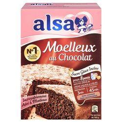 Alsa Préparation Gâteau Moelleux Chocolat (lot de 6)