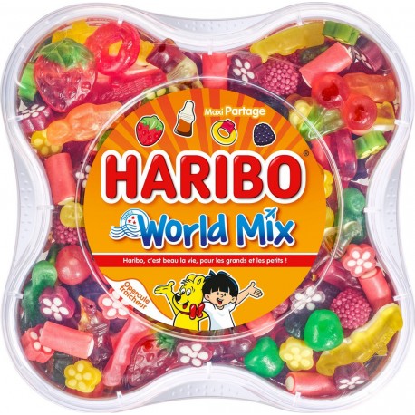 Haribo Bonbons World Mix 750g (lot de 2)