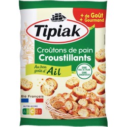 TIPIAK CROUTONS DE PAIN CROUSTILLANTS à l’Ail 220g