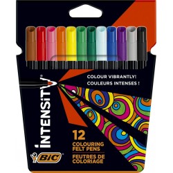 BIC Feutre coloriage Intensivity Pointe fine lot de 12 feutres