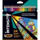 BIC Crayon de couleur Intensity lot de 24 crayons de couleur