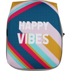 Face amovible Vibes multicolor pour sac à dos incroyable Happy Vibes la face du sac