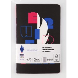 EQUIPE DE FRANCE Carnet 9x14cm x3 lot de 3 carnets