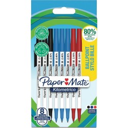 PAPER MATE Stylo à bille x8 lot de 8 stylos