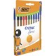 BIC Stylo bille Cristal 0,8mm Assortis lot de 10 stylos