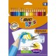 BIC Crayon de couleur Kids Aquacouleur lot de 18 crayons de couleur