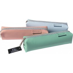 EXACOMPTA Trousse Fourre-Tout Ronde Blush l'unité coloris aléatoire