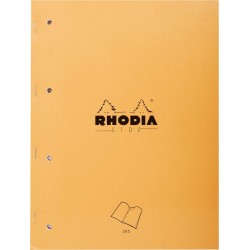 RHODIA Bloc notes agrafé Side A4 5x5 80g le bloc-notes de 80 feuilles