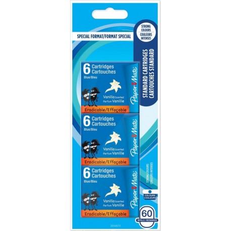 PAPER MATE Cartouche Newel bleu x60 60 cartourches