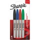 SHARPIE Marqueur permanent pointe fine coloris assortis lot de 4 marqueurs