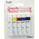 SIMPL Gouache 8ml couleurs primaires les 5 tubes de 8ml