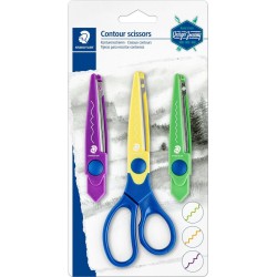 STAEDTLER Ciseaux lames dentelles x3 la paire de ciseaux