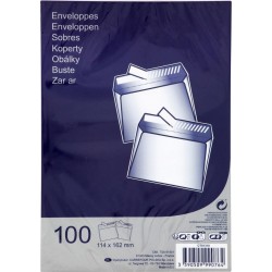 SIMPL Enveloppe sans fenêtre 11,4 x 16,2cm C6 x100 lot de 100 enveloppes