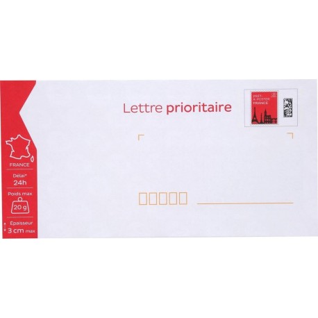 La Poste Enveloppe prêt à poster x10