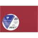 CLAIREFONTAINE Enveloppe classique rouge groseille 114x162mm 120g x20 lot de 20 enveloppes