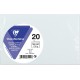 CLAIREFONTAINE Enveloppe de visite bleue ciel 90x140mm 120g x20 lot de 20 enveloppes