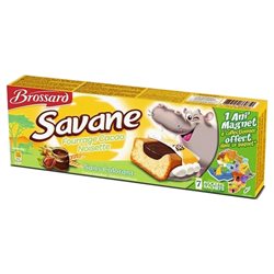 Brossard Savane Pocket Cacao Noisettes 175g (lot de 10 x 3 paquets)