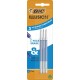 BIC Recharge stylo gel effaçable Illusion Bleu lot de 3 recharges