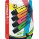 STABILO Surligneur couleurs assortis lot de 4 surligneurs