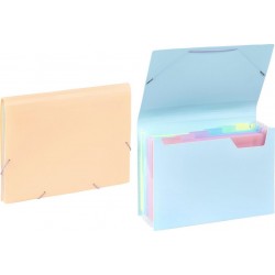 VIQUEL Trieur extensible a4 6 compartiment Rainbow pastel modèle aléatoire le trieur