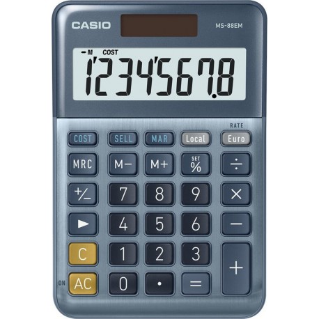 MS CASIO Calculatrice MS-88EM bleue CASIO la calculatrice