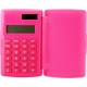 POSS Calculatrice de poche avec rabat rose CCA42 la calculatrice