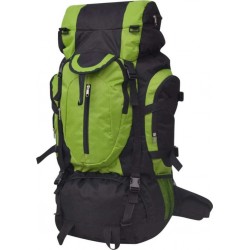 NC Sac À Dos De Randonnée Xxl 75L Noir Et Vert Vidaxl