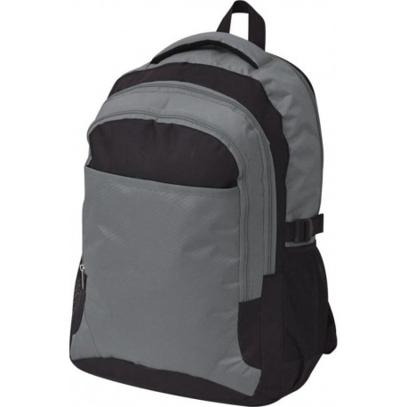 NC Sac À Dos D'école 40L Noir Et Gris Vidaxl